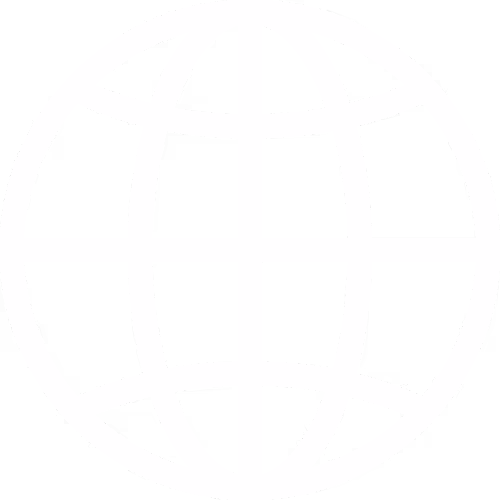 Globe icon representing language selection or international accessibility.